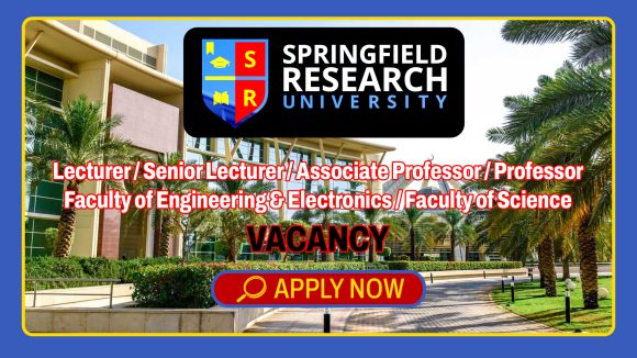 Apply for Springfield Research University academic vacancies in Ezulwini, Eswatini.