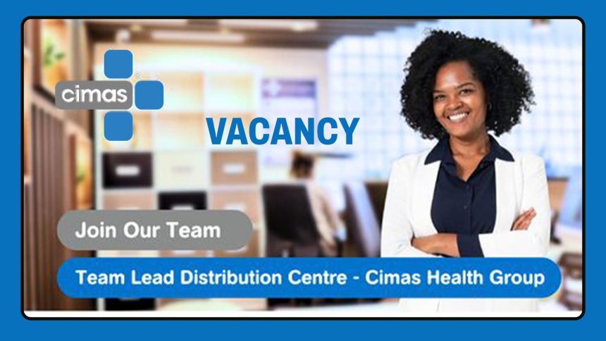 Apply for the Cimas Team Lead Distribution Centre vacancy. Apply for the Cimas Team Lead Distribution Centre vacancy.