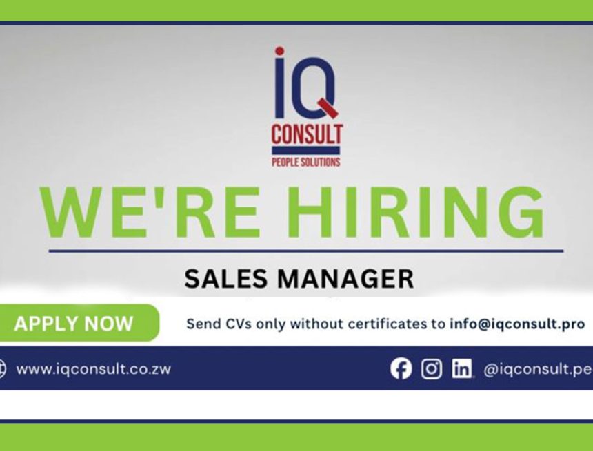 Apply for the IQ Consult sales manager vacancy. Lead sales strategies, drive revenue growth