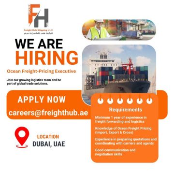 Global Logistics & Supply Chain Careers: Freight Shipping Hub Pricing Executive Vacancy