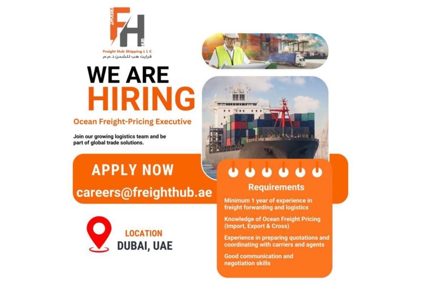 Global Logistics & Supply Chain Careers: Freight Shipping Hub Pricing Executive Vacancy Global Logistics & Supply Chain Careers: Freight Shipping Hub Pricing Executive Vacancy