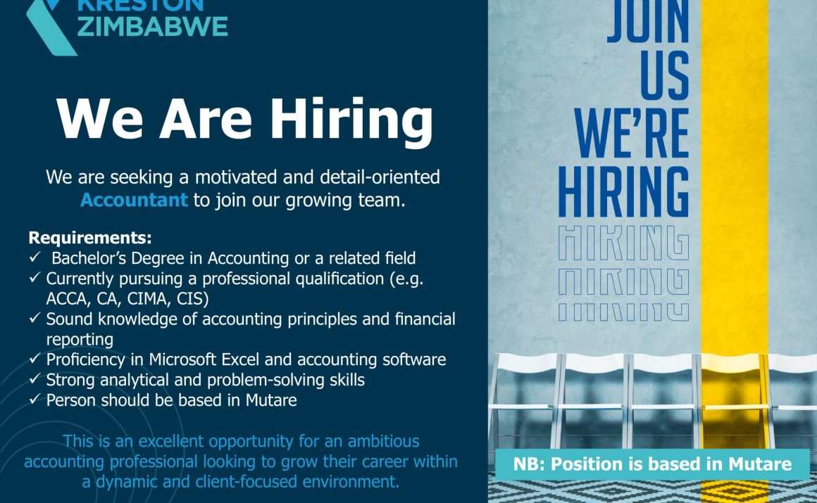 Apply for the Kreston Accountant Vacancy in Mutare