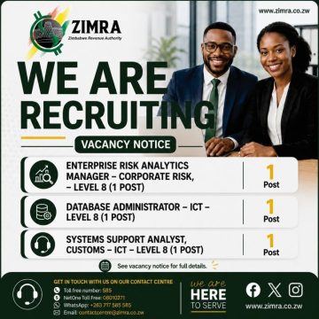 ZIMRA Job Vacancies – Multiple Opportunities Available