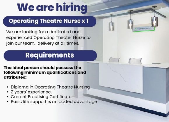 Apply for the Operating Theatre Nurse vacancy at The Avenues Clinic