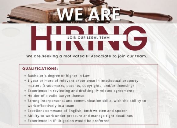 Apply for the Associate Intellectual Property vacancy at JTJB International Lawyers