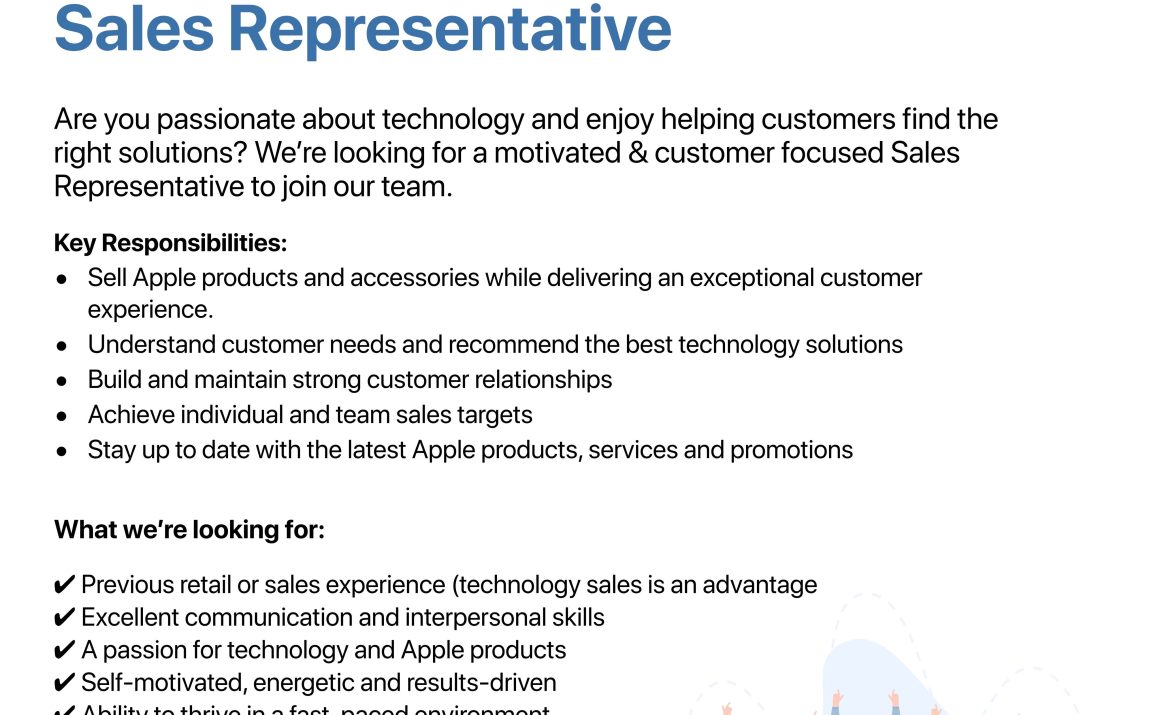 Apply for the Solution Centre Sales Representative vacancy in Harare