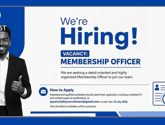 Apply for the Quest Membership Officer vacancy at Quest Vitality Medical Scheme. Apply for the Quest Membership Officer vacancy at Quest Vitality Medical Scheme.