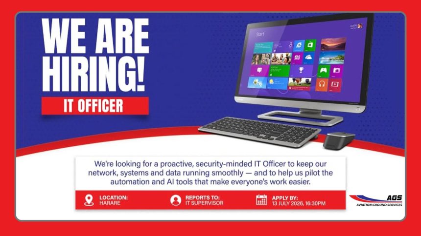 Apply for the Aviation Ground Services IT Officer vacancy in Harare