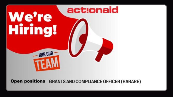 Apply for the ActionAid Grants and Compliance Officer vacancy in Harare.