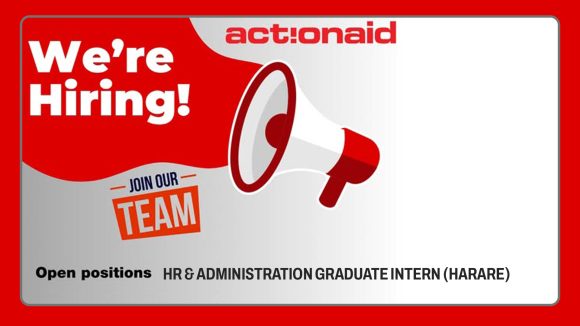 Apply for the ActionAid HR & Admin Internship for graduates in Harare