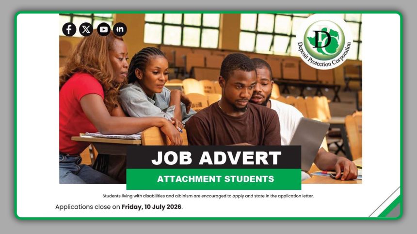 Deposit Protection Corporation Interns 2026 Open for Industrial Attachment Applications Deposit Protection Corporation Interns 2026 Open for Industrial Attachment Applications
