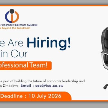 Administrator Vacancy at the Institute of Corporate Directors Zimbabwe Administrator Vacancy at the Institute of Corporate Directors Zimbabwe