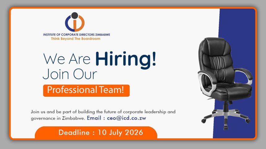Administrator Vacancy at the Institute of Corporate Directors Zimbabwe Administrator Vacancy at the Institute of Corporate Directors Zimbabwe