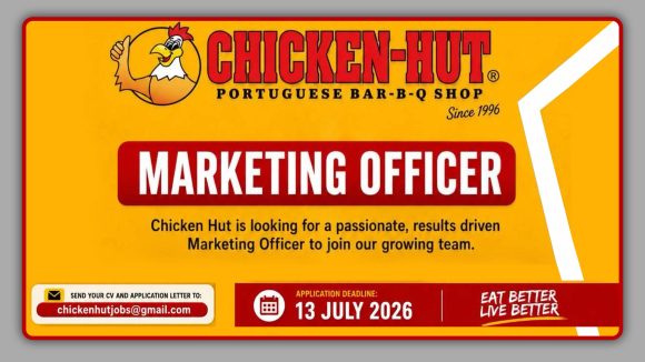 Join the food brand - Apply Chicken-Hut Marketing Officer vacancy
