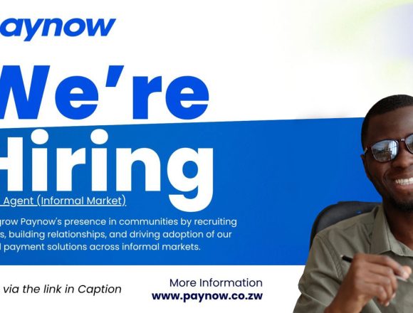 Apply for the Paynow Sales Agent (Informal Market) vacancy in Harare. Apply for the Paynow Sales Agent (Informal Market) vacancy in Harare.