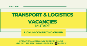 Find your suitable job in any of these transport and logistics vacancies in Mutare