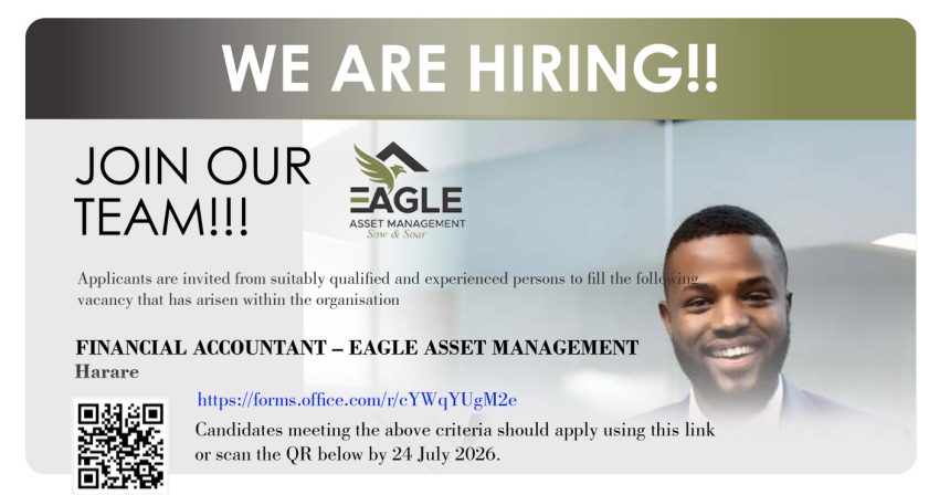 Apply for the Financial Accountant vacancy at Eagle Asset Management in Harare.