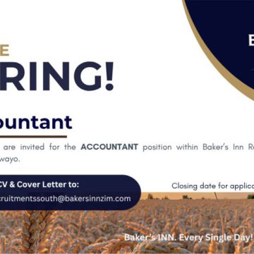 Application open for suitably qualified Accountant vacancy at Baker's Inn in Bulawayo